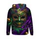 thumbnail image 4 of Sudadera con capucha para hombre, estilo casual, con cuello redondo, estampado, manga larga, blusa de poliéster, 4 of 5