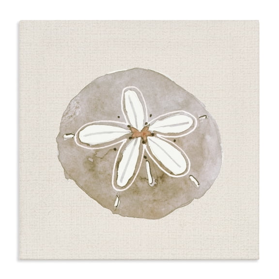 Stupell Industries Serene Beige Sand Dollar Canvas Wall Art, design by Lanie Loreth