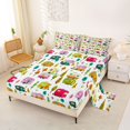 thumbnail image 2 of Erosebridal Kids Happy Camping Full Size Sheets 4-Piece,Colorful Adventure RV Car Bed Sheets For Boys Girls Teens, 2 of 5