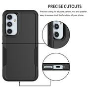 For Samsung Galaxy A55 5G Phone Case, Ebizware Shockproof Case Military Grade Heavy Duty Full Body Protection Rugged Cover for Galaxy A55 5G, Black