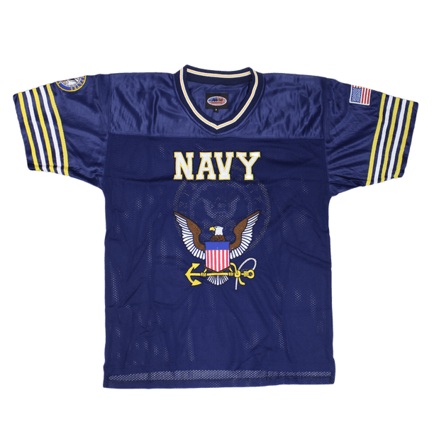 U.S Navy Officially Licensed Men's Embroidered Football Jersey