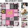 thumbnail image 3 of 60th Birthday Gifts for Women Blanket Gifts Throw Blanket 60th Birthday Decorations 60th Birthday Unique Gifts Birthday Presents for Her Wife Mum Women Soft Flannel Blanket 50"x60", 3 of 6