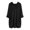 Black, variant on Women Versatile Sweatshirts Solid Color Long Sleeve Oversized Hooded Irregular Hem Hoodie With Drawstring Leisure Breathable Daily Wear