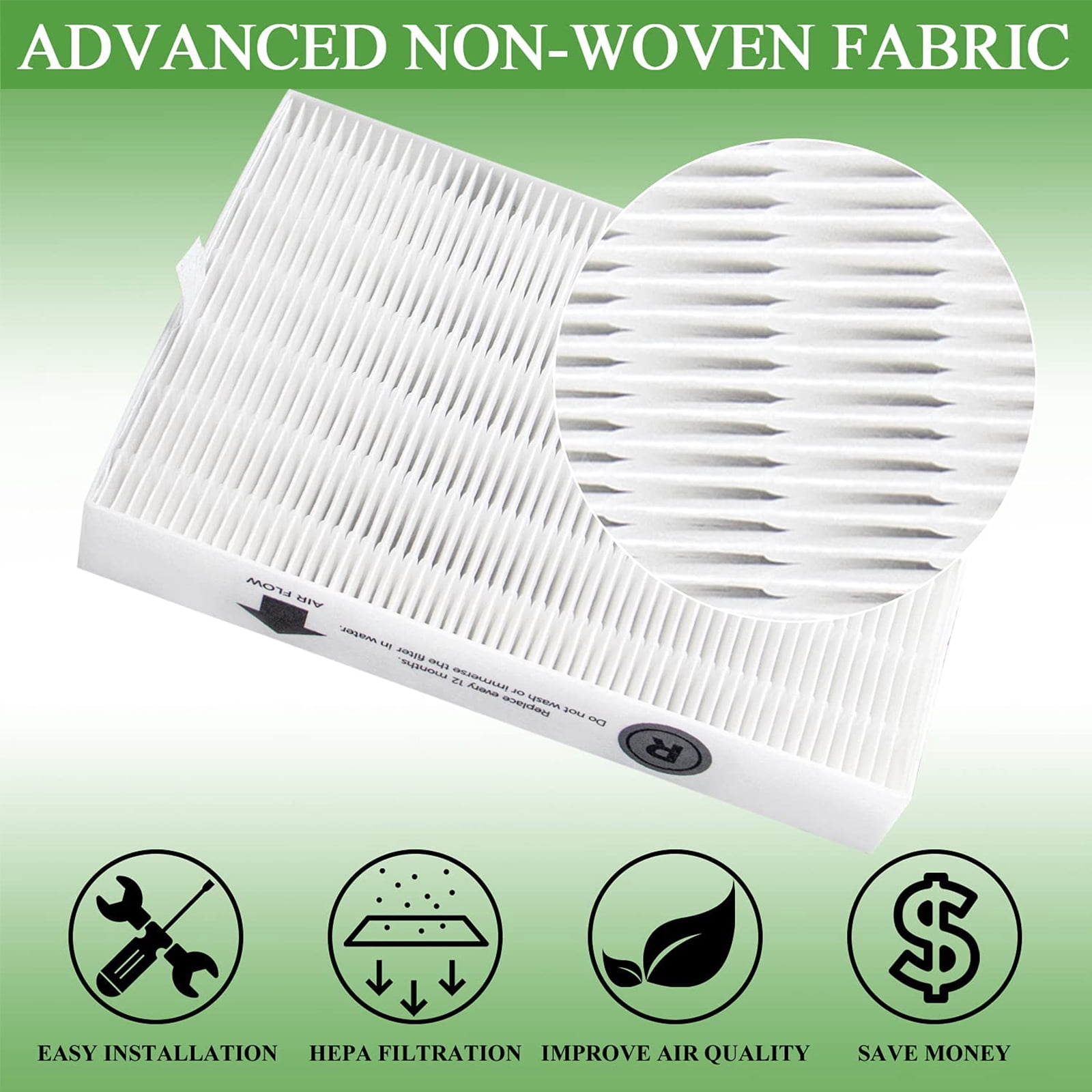 AMI PARTS 3 HEPA Air Filters Replacement HPA300 and 6 Activated  Carbon Pre-Filters for Honeywell Air Purifier 300 & Filter R