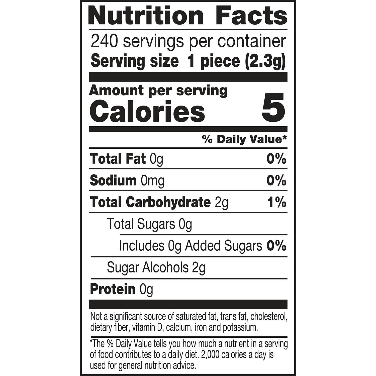 Ice Breakers Ice Cubes Spearmint Sugar Free Chewing Gum, Bottles 3.24 oz, 6 Count, 40 Pieces