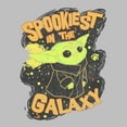 thumbnail image 2 of Women's Star Wars: The Mandalorian Halloween Grogu Spookiest in Galaxy Graphic Tee Athletic Heather Medium, 2 of 4