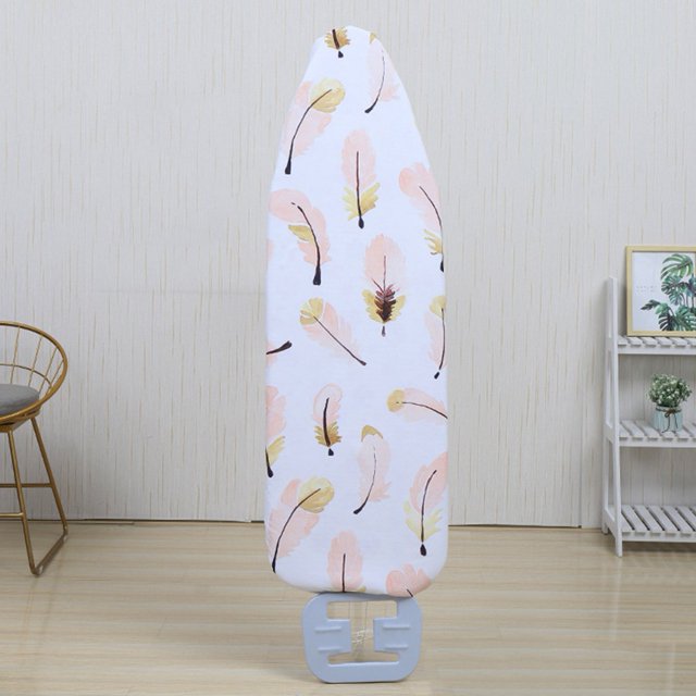 BUYISI Housse de Planche à Repasser Housse de Planche à Repasser Extra Grand Résistante à la Chaleur Housse de Planche à Repasser Polyester Coton Composite Plumes Roses Plumes Roses
