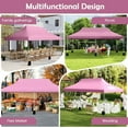 thumbnail image 4 of Spaco 10 X 20 FT Pop up Canopy Tent, Foldable and Portable Canopy with Carry Bag for Patio, Garden, Backyard, Pink, 4 of 11