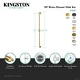 thumbnail image 2 of Kingston Brass K183A6PN Shower Scape 30" Brass Shower Slide Bar, Polished Nickel, 2 of 4