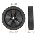 thumbnail image 2 of Unique Bargains 5.8' Universal Air Compressor Wheel with 0.5' Dia. Hole, 2 of 5