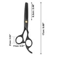thumbnail image 4 of Portable 6 Inch Length Thinning Scissors for Long Short Thick Hard Soft Hair for Men Women Black, 4 of 6