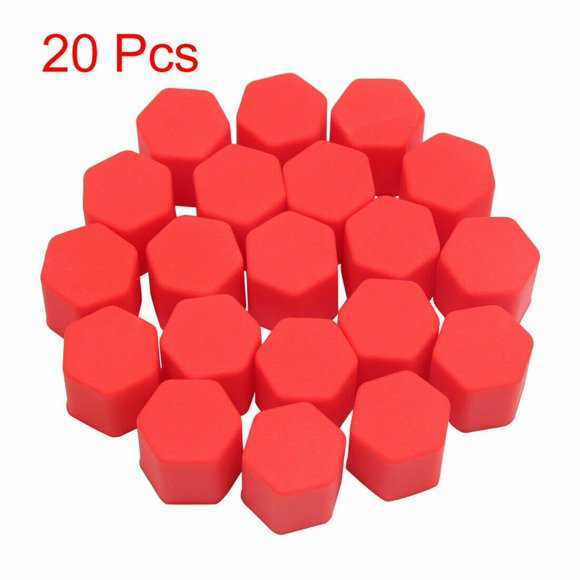 20Pcs Silicone 19Mm Car Wheel Nut Lug Dust Cover Cap Protector Hub Screw Rim