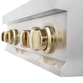 thumbnail image 3 of ZLINE 30 in. Autograph Edition Rangetop in Stainless Steel with Gold Accents (RTZ-30-G), 3 of 5