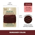 thumbnail image 4 of The Beadsmith Waxed Brazilian Cord – Burgundy, 0.7 mm Diameter, Light Wax, 15 Yards (13.7 m), 4 of 8
