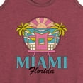 thumbnail image 3 of Instant Message - Miami Florida  - Women's Racerback Tank Top, 3 of 6