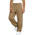thumbnail image 2 of Inleife Mens Pants Sweatpants Stretch Men's Casual Sport Pocket Solid Color Elastic Waist Jogger Pants, 2 of 6