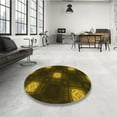 thumbnail image 4 of Ahgly Tapis Rectangulaire Lavable en Machine Intérieur Transitionnel Jaune Foncé Vert, 2 Pieds x 4 Pieds, 4 of 7