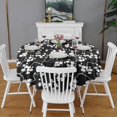 thumbnail image 2 of Pioneer Flower Floral Print Pattern Round Tablecloth 60"x60",Wrinkle Wipeable Table Cloth for Kitchen Dining Room Picnic Patio Party, 2 of 6
