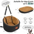 thumbnail image 3 of Asiento de coche para perros Lealchum para perros pequeños de hasta 14 kg, ultrasuave, 3 of 6