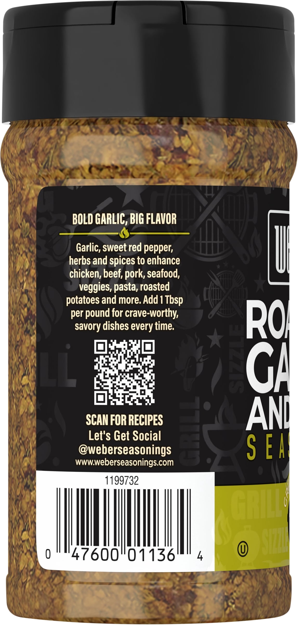 Roasted Garlic And Herb Seasoning – 2.5 Oz, All Natural, Gluten Free, For Chicken, Pork, Veggies
