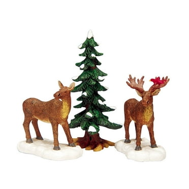 Lemax Village Collection Mr And Mrs Moose Set of 3 #32725