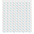 thumbnail image 3 of Ambesonne Pastel Shower Curtain, Colorful Unicorns Stars, 69"Wx75"L, Blue Coral Yellow, 3 of 3