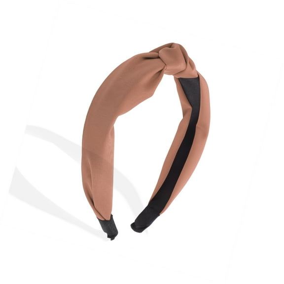 Vocoste Knotted Headband for Women Top Knot Head Bands for Women's Hair Fashion Hair Accessories for Women Brick Red