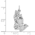 thumbnail image 3 of 14K White Gold Praying Hands Pendant, 3 of 3