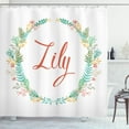 thumbnail image 1 of Ambesonne Lily Shower Curtain, Celebratory Girl Name Classic, 69"Wx84"L, Multicolor, 1 of 3