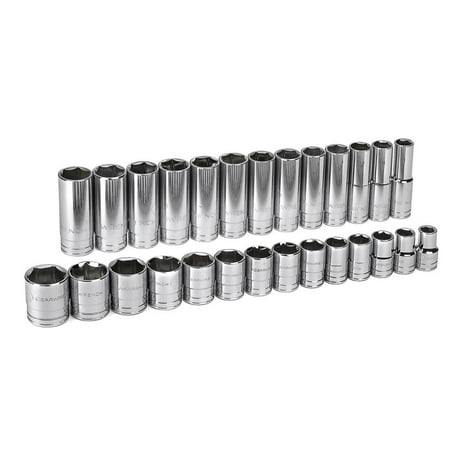 

Gearwrench 27 Pc 1/2 In Drive 6 Point Standard And Deep Sae Socket Set