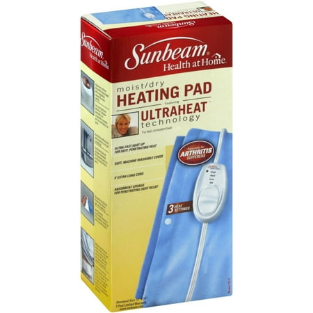 Sunbeam  Moist/Dry Heating Pad 1 ea (Best Heating Pad For Arthritis)