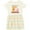 Natural with Stripes, variant on Inktastic I'm Just Here for the Cookies Girls Toddler Dress