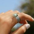 thumbnail image 5 of EOEMY Women Jewelry Gorgeous 925 Silver Ring Cubic Zircon Anniversary Ring Sz 6-10, 5 of 7