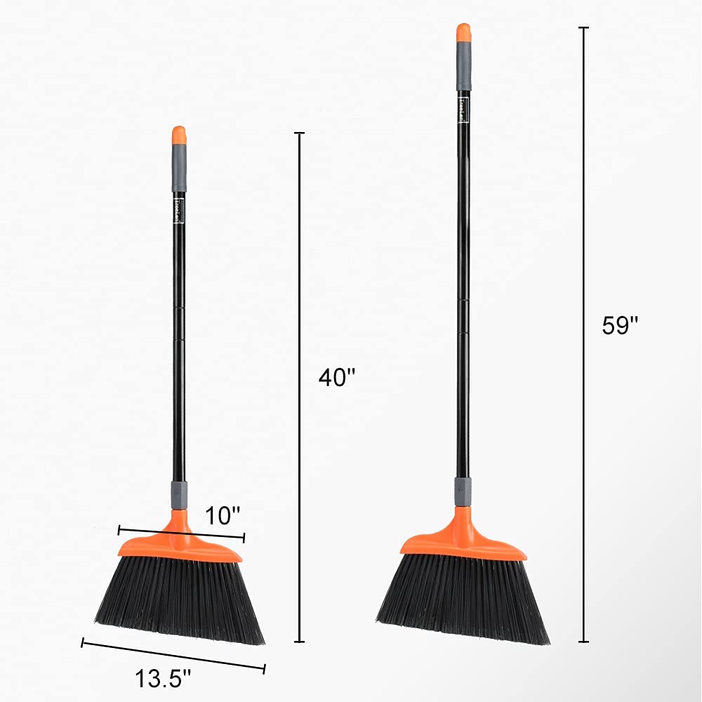 Cinnamon Broom Outdoor Broom, Outside Heavy Duty Brooms For Sweeping Outdoor, Floor Broom Is Applied For Courtyard,Garage,etc.(62 Inch Escobas Para Barrer Piso