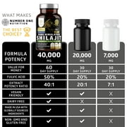 Pure Himalayan Shilajit Supplement for Men and Women, 120 Veg Caps