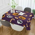 thumbnail image 4 of Coolnut Halloween Pumpkin Rectangle Tablecloth 54x54In,Dinner Table Cover for Outdoor & Indoor Patio, Picnic, BBQ, Holiday Party Halloween Decoration, 4 of 7