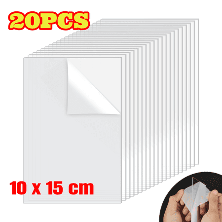 20pcs Clear Acrylic Sheets, 4 x 6 inch Acrylic Glass Panels, 1 mm Thick, Transparent Photo Frame Plates for Picture Frame, Painting, Project Exhibition