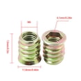 thumbnail image 4 of Eigraketly Muebles de Inserto roscado Gabinete Cajón Armario Tuerca Zócalo Herrajes de preinserción, M6x13mm Herramientas y ferretería M6x13mm, 4 of 6