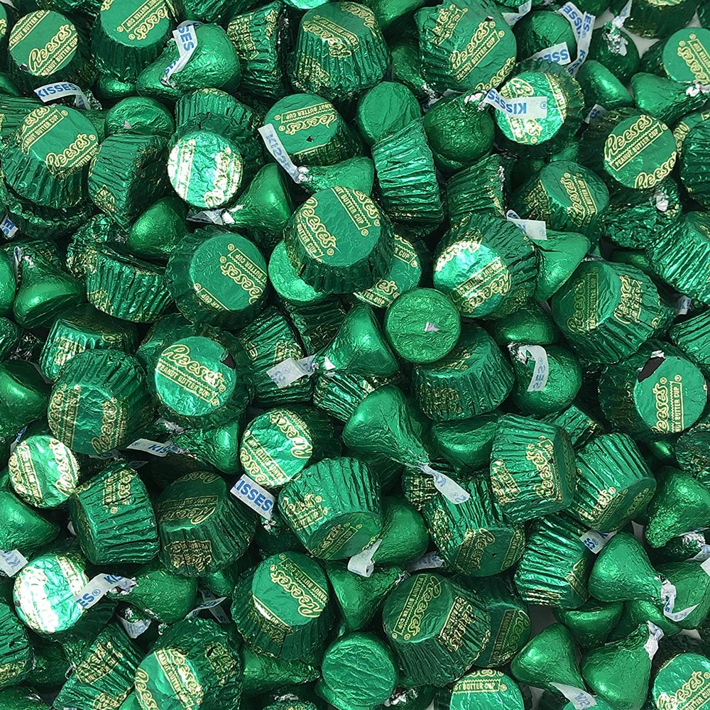 St. Patrick's Chocolate Candy Assortment, Includes Hershey's Kisses and