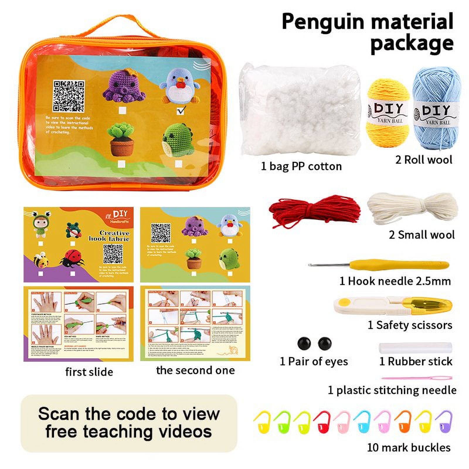 Kit De Crochet Débutants GWAWG - Pour Faire Des Marque-pages Fleurs, Avec Laine, Crochet, Tutoriel | Loisir Créatif Pour Adultes, Enfants, Cadeau - 11
