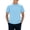 T-Sky Blue, variant on T Shirts For Men Adult Referee Shirt V Neck Striped Sweatshirt Short Sleeved Top Charm Clothing Green M
