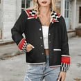 thumbnail image 3 of Jackets for Women Winter Coat Jackets Flannel Stand Collar Jacket(Racing Car Theme,Size:S-4XL), 3 of 7