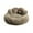 Coffee, variant on Darzheoy Cute Round Calming Dog Bed of Paw Shape, Pet Plush Dog Donut Bed for Medium Small Breed Dog, Soft, Comfy and Cozy Doggie Bed with Bolster, 24 inch
