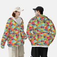 thumbnail image 4 of Vsdgher Sweat à Capuche Imprimé Poisson Coloré 2 pour Hommes Femmes, Manches Longues Protection Solaire Pêche pour Course Natation-TG, 4 of 7