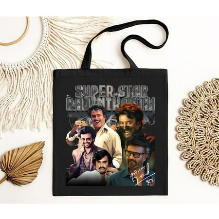 vintage Rajinikanth Tote Bag Rajinikanth Fans T-Bag Tamil movie Tamil t Bag Rajinikanth t Bag NEW - INSTOCK!-TH20089