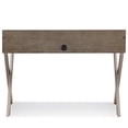 thumbnail image 3 of Atlin Designs Computer Desk in Smoke Gray and Brushed Nickel, 3 of 13