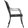 thumbnail image 5 of vidaXL 3 Piece Bistro Set Cast Aluminium Black, 5 of 5