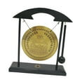 thumbnail image 5 of Gong Ornament Mini Chinese Gong with Stand Mini Wind Chimes Brass Feng Shui Desktop Gong Asian Gong Bells for Garden, Home, Office,, 5 of 8