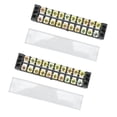 thumbnail image 1 of Bande Terminale, 600V 35A 2 Pcs Bloc Terminal à Double Rangée de Fils pour Ponts pour Éclairage 6 Positions 3506, 10 Positions 3510, 12 Positions 3512, 1 of 7