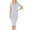 Heather Grey, variant on Womens Short Sleeve Bodycon Fitted Knee Length Midi Dress